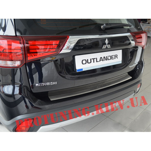 Накладка на задний бампер для Mitsubishi Outlander 2017